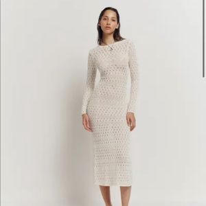 ISO reformation castello open knit dress